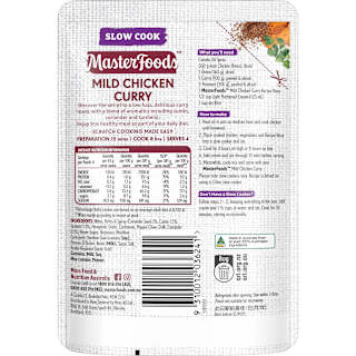 MasterFoods Mild Chicken Curry Recipe Base Slow Cook Pouch