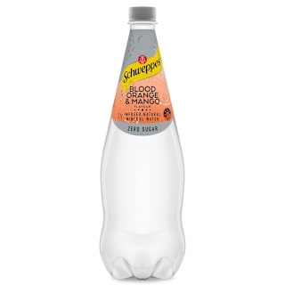 Schweppes Infused Natural Mineral Water With Blood Orange & Mango