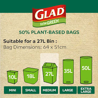 Glad Kitchen Tidy Plant Bio Medium