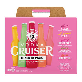 Vodka Cruiser 4.6% Mixed Pack Bottle 275mL