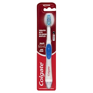 Colgate 360° Optic White Power toothbrush Medium with vibrating & polishing bristles