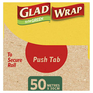 Glad To Be Green 50% Plant Based Cling Wrap 50m