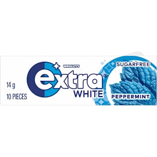 EXTRA White Peppermint Chewing Gum Sugar Free