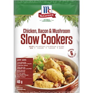 McCormick Slow Cookers Chicken Bacon & Mushroom