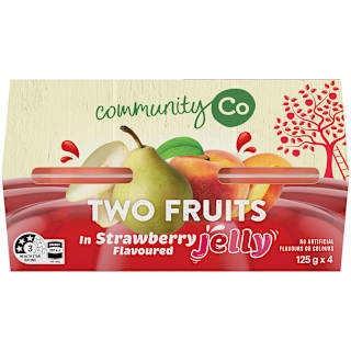 Community Co Two Fruit In Strawberry Flavoured Jelly G
