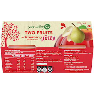 Community Co Two Fruit In Strawberry Flavoured Jelly G