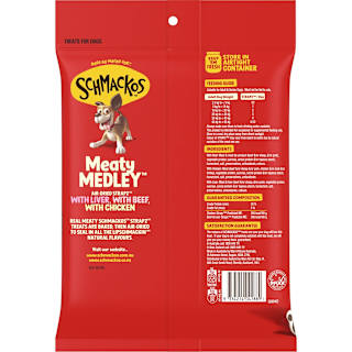 Schmackos Strapz Variety Pack Chicken Liver & Beef Dog Treats