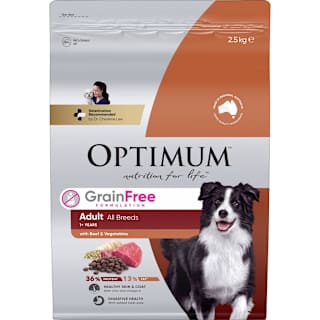 Optimum Grain Free Dry Dog Food With Beef & Vegetables