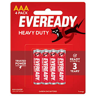 Eveready Red Heavy Duty AAA