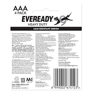 Eveready Red Heavy Duty AAA