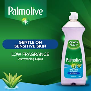 Palmolive Regular Dishwashing Liquid for Dry Sensitive Skin with Aloe Low Fragrance