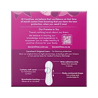 Carefree Flat Panty Liners Regular