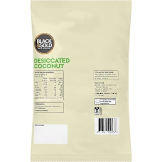 Black & Gold Desiccated Coconut