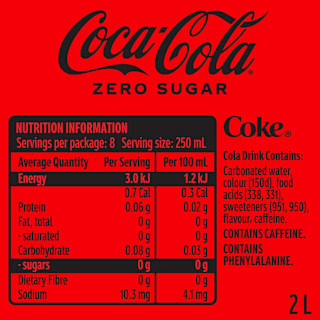 Coca-Cola Zero Sugar Soft Drink Bottle