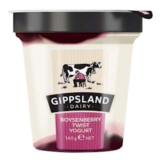 Gippsland Dairy Boysenberry Twist Yoghurt