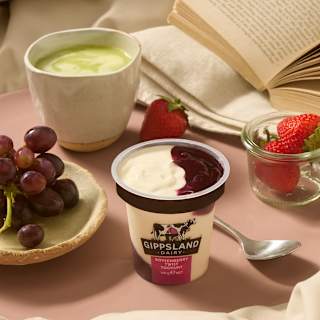 Gippsland Dairy Boysenberry Twist Yoghurt