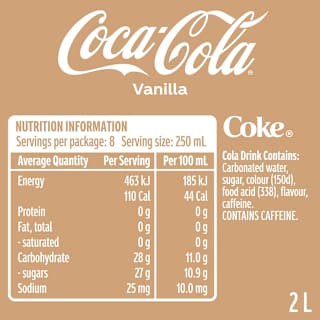 Coca-Cola Vanilla Soft Drink Bottle