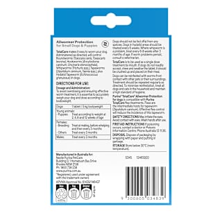 Purina Total Care Flea Treatment Tasty Allworm Dog Small/Puppy