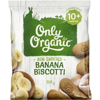 Only Organic Banana Biscotti