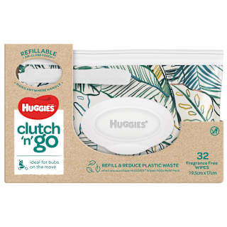 Huggies Baby Wipes Fragrance Free Clutch & Go