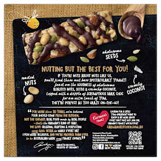 Carman's Dark Choc Macadamia Coconut Nut Bars