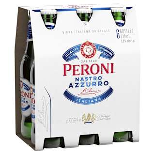 Peroni Nastro Azzurro Bottle 330mL 6 Pack