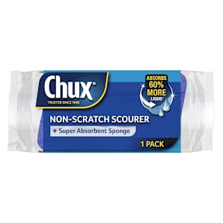 Chux Non-Scratch Scourer with Super Absorbent Sponge