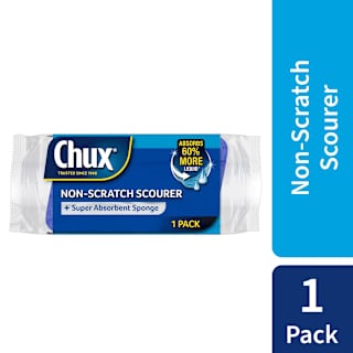 Chux Non-Scratch Scourer with Super Absorbent Sponge