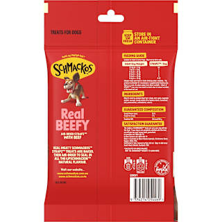 Schmackos Strapz Dog Treat Beef Bag