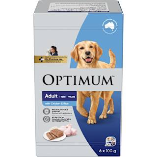 Optimum Wet Dog Food With Chicken & Rice Trays