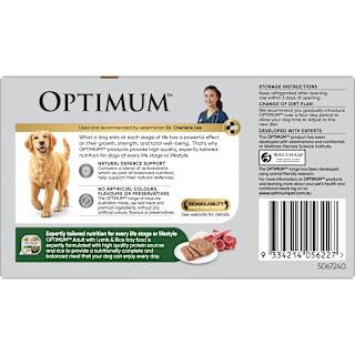 Optimum Wet Dog Food With Lamb & Rice Trays