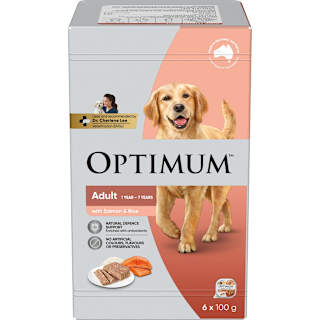 Optimum Wet Dog Food Salmon & Rice Trays