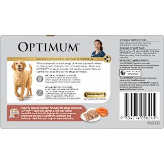 Optimum Wet Dog Food Salmon & Rice Trays