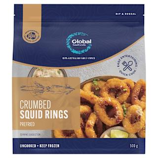Crumbed Squid Rings