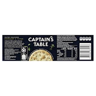 Captain's Table Water Crackers Rosemary & Thyme