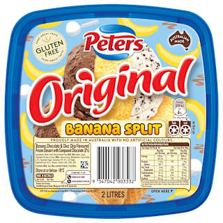 Peters Original Banana Split Ice Cream