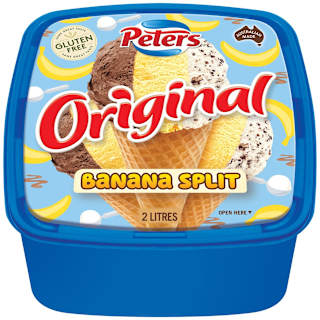 Peters Original Banana Split Ice Cream