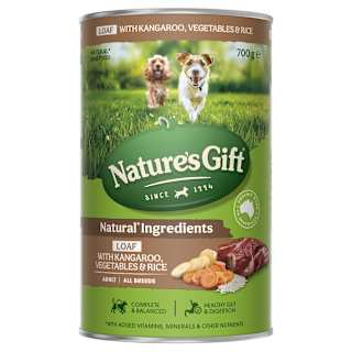 Nature's Gift Meal Time Loaf With Kangaroo Rice & Veg Wet Dog Food