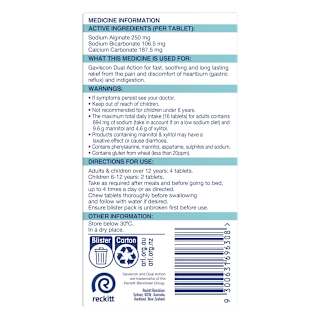 Gaviscon Dual Action Heartburn and Indigestion Relief Mixed Berry Flavour
