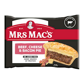 Mrs Mac's Beef, Cheese & Bacon Pie