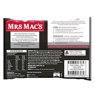Mrs Mac's Beef, Cheese & Bacon Pie