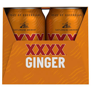 XXXX Ginger Beer Can 330mL 6 Pack