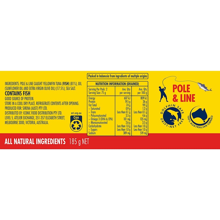 Sirena Tuna In Oil Italian Style