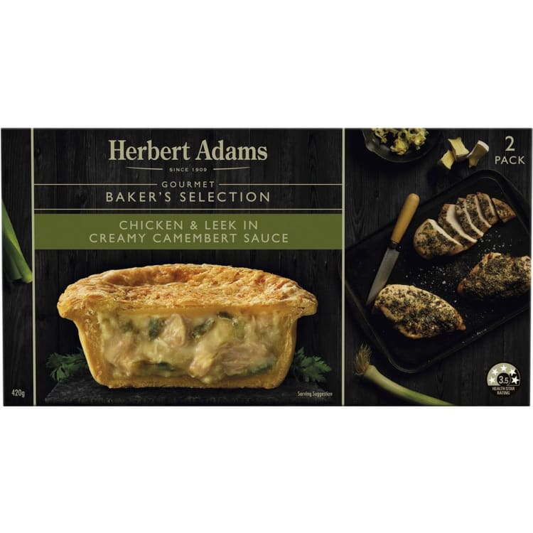 Herbert Adams Pies Creamy Chicken & Leek