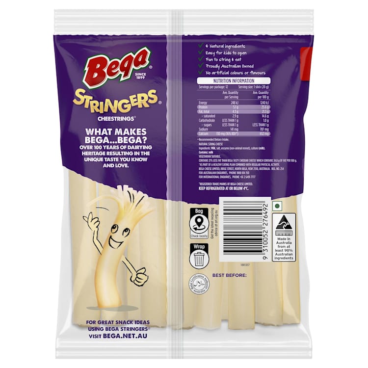 Bega Stringers Peelable Cheese
