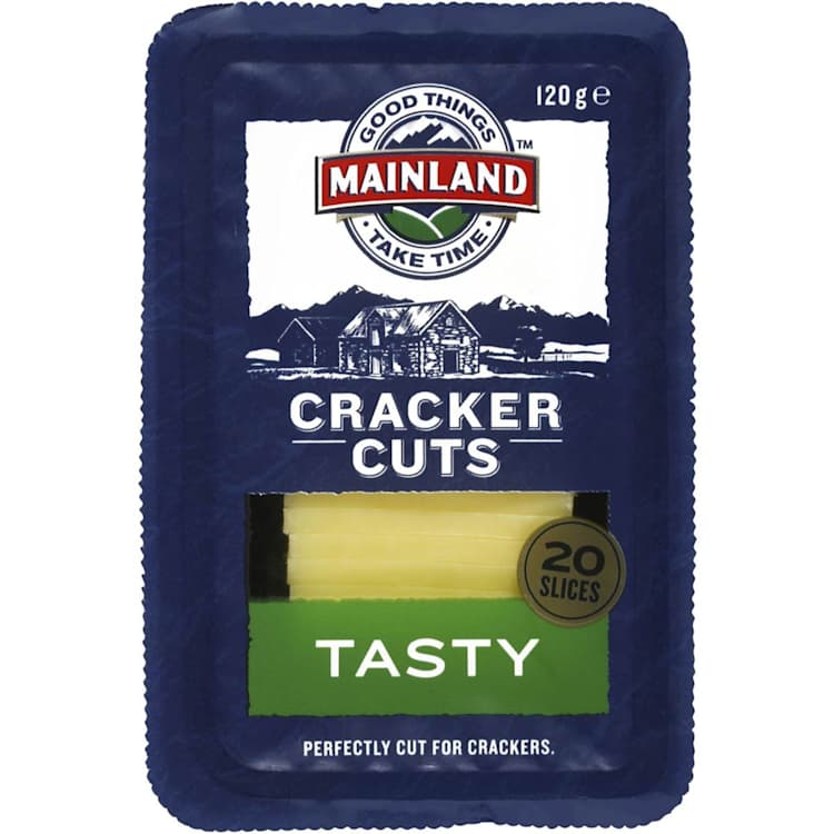 Mainland Cracker Cuts Tasty Cheddar Cheese
