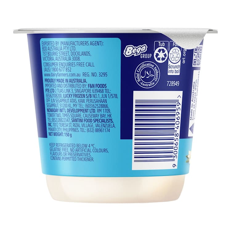 Dairy Farmers Yoghurt Think & Creamy Vanilla