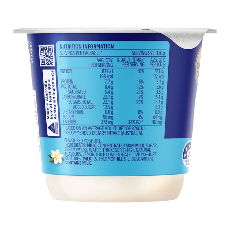 Dairy Farmers Yoghurt Think & Creamy Vanilla