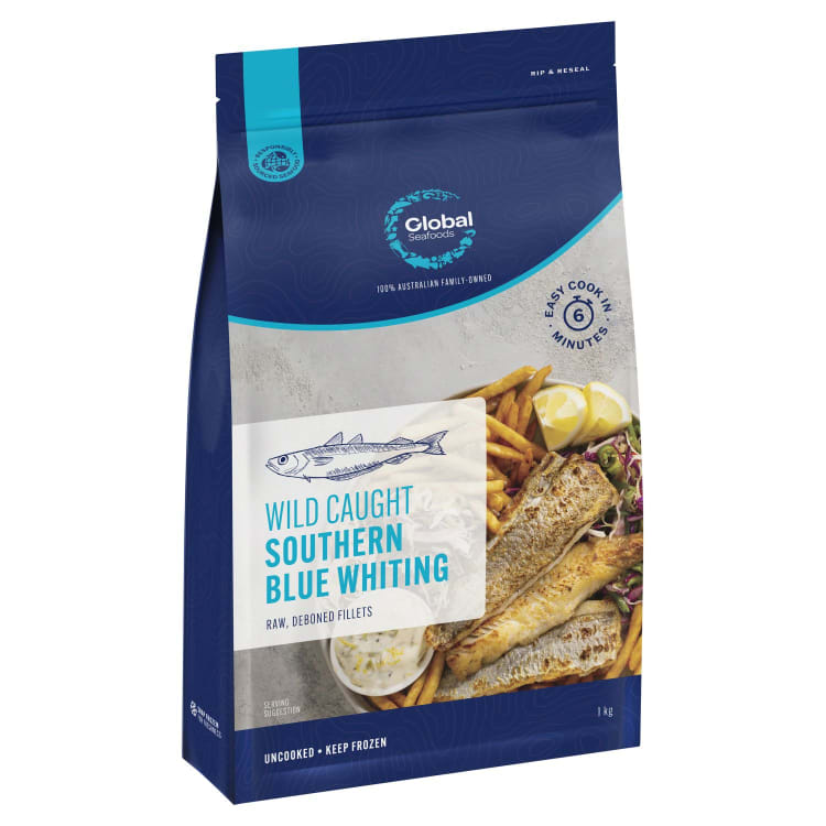 Global Seafoods Wild Caught Southern Blue Whiting