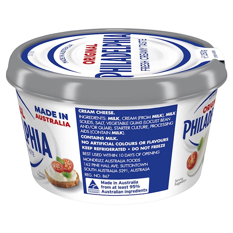 Philadelphia Original Spreadable Cream Cheese Tub